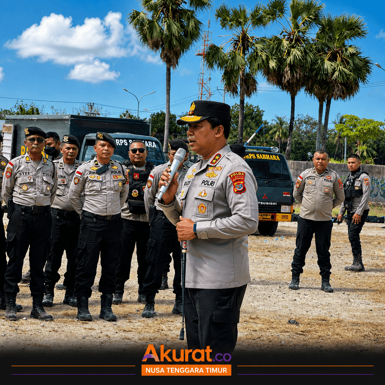Pernyataan Kapolda NTT Untuk 170 Personel Dalmas Yang Ikut Simulasi Pengendalian Massa