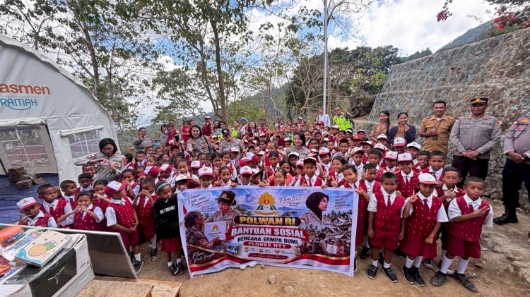 Kapolda NTT Tekankan Pendampingan Pascagempa, Semangat Belajar Anak-Anak Jadi Perhatian