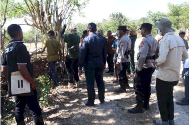 Constatering Lahan 'Tua Mensuli' di Baumata Utara Dijaga Polisi