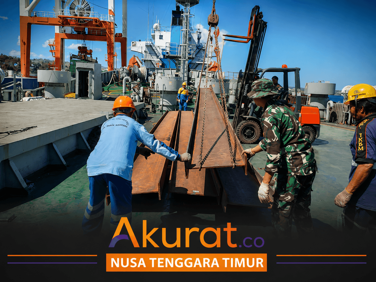 Pendistribusian Material Pekerjaan 4 Jembatan Rusak di Kupang Dilakukan TNI - AD