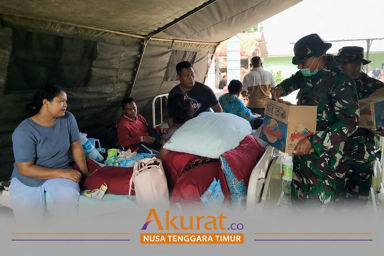 Gempa Guncang NTT, Korem 161/Wira Sakti Siapkan Tenda Pengungsian dan Dapur Lapangan