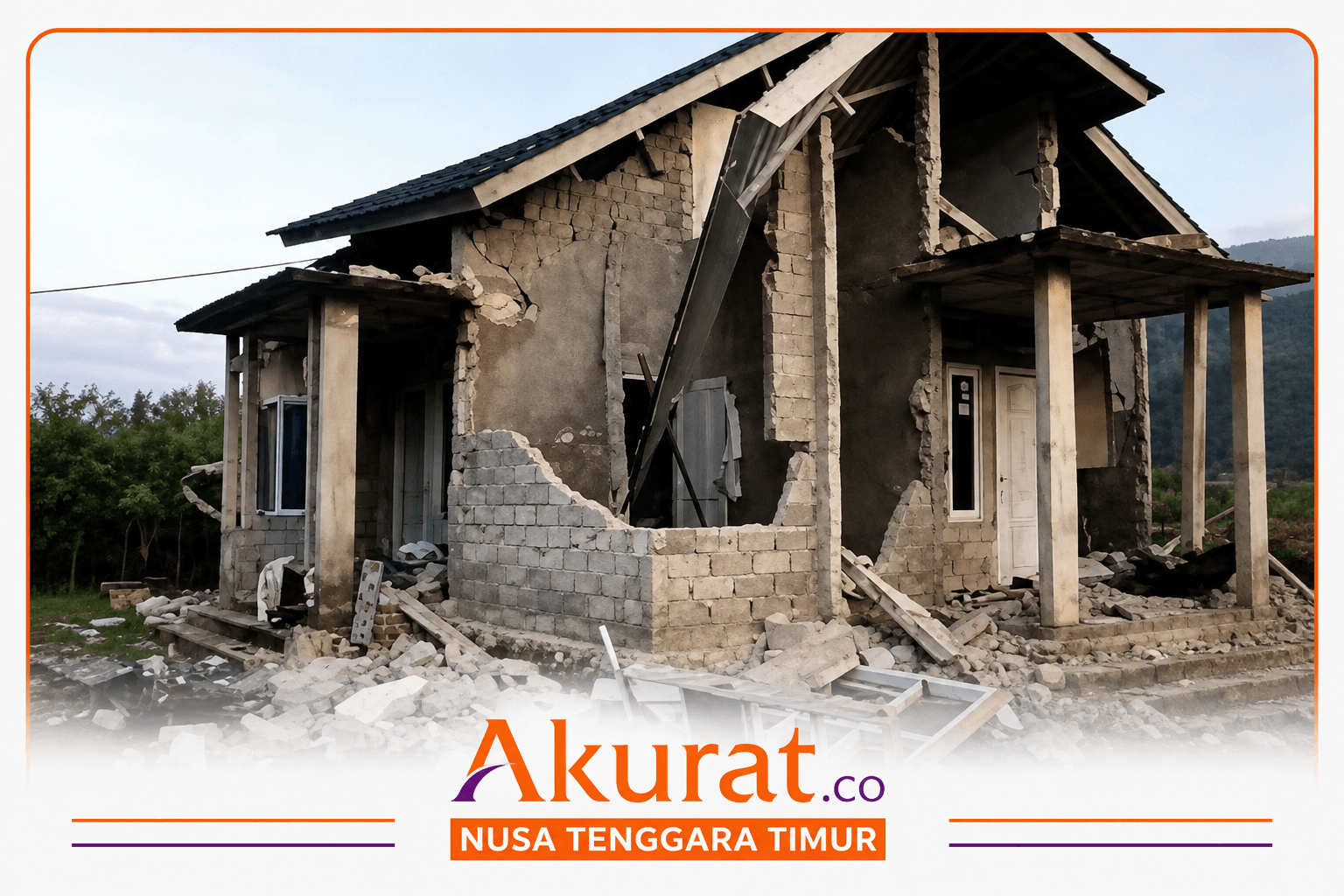 Gempa Flores, 18.966 Rumah Warga Rusak, Terbanyak di Manggarai Timur