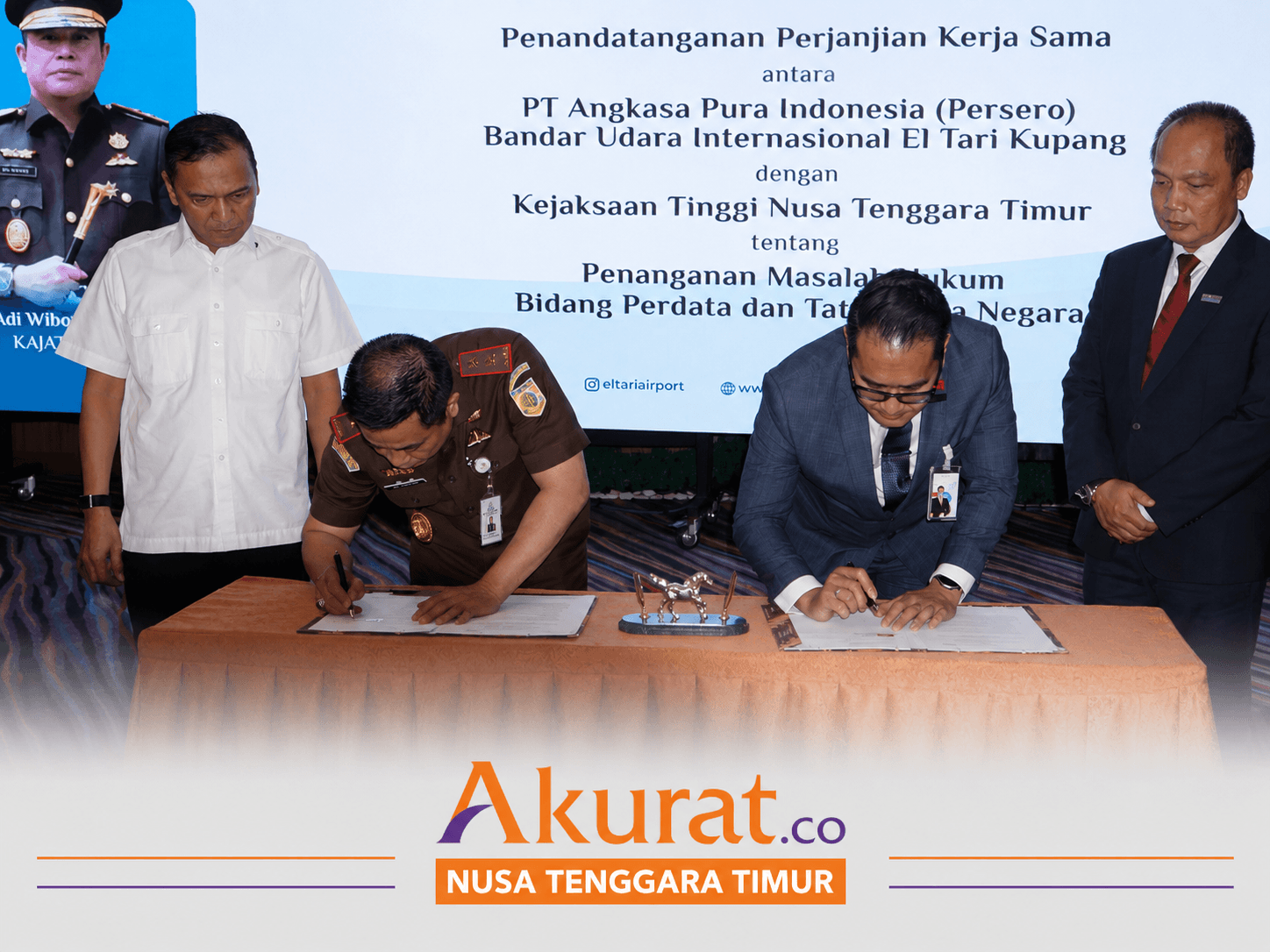 Kejati NTT - PT Angkasa Pura Indonesia Teken Kerjasama