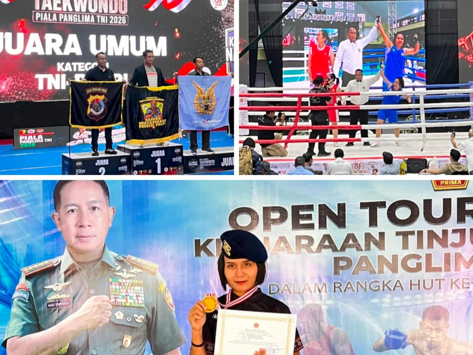 Polda NTT Berjaya di Cabor Tinju dan Taekwondo Piala Panglima TNI 2026